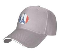 Trucker Cap Paris France Peace Eiffel Tower Flag Sunhat Classic Dad Hat Adjustable Baseballcap for Running Hiking Travel