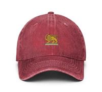 Trucker Cap with Lion and Sun Old Iran Flag Design | Adjustable Breathable Iran Hat for Unisex Adult, for Outdoor Lovers, Travel Enthusiasts and Sports Fans Wine Red