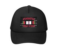 Trucker Caps Afghanistan Combat Veteran Baseball Caps Summer Sun Trucker Hat Breathable Sports Cap for Workouts Walking Running
