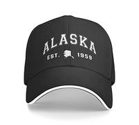 Trucker Caps Alaska The Last Frontier Baseball Hats Lightweight Sports Cap Breathable Baseball Caps for Workouts Walking Running