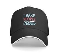 Trucker Caps Funny Baking I Bake People Happy Baker Gifts Dad Cap Protection Sports Cap Adjustment Baseball Caps for Walking Holiday Travel Workouts