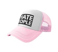 Trucker Caps I Hate People Baseball Caps Summer Sun Dad Cap Adjustment Sports Cap for Walking Holiday Travel Running