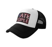 Trucker Caps I Hate People Trucker Hat Summer Sun Dad Cap Breathable Baseball Hats for Running Outdoor Holiday Travel