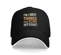 Trucker Caps I'm The Best Things My Wife Found On The Internet Sports Cap Adjustment Dad Cap Summer Sun Baseball Hats for Holiday Travel Workouts Walking