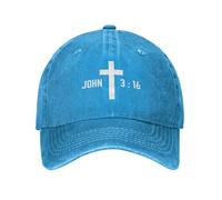 Trucker Caps John 3 16 for God So Loved The World Verse Scripture Jesus 2024 Dad Cap Adjustment Baseball Caps Summer Sun Sports Cap for Holiday Travel Workouts Walking