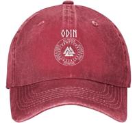 Trucker Caps Odin Viking God Valknut with Runes Dad Cap Summer Sun Baseball Caps Protection Baseball Hats for Holiday Travel Running Workouts