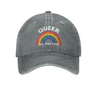 Trucker Caps Queer and Still Here Sports Cap Lightweight Baseball Caps Summer Sun Trucker Hat for Outdoor Walking Workouts