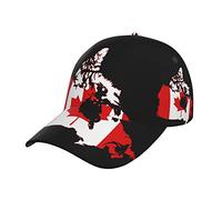 Trucker Hat Canada Map Flag Hip Hop Cap Retro Golf Ball Hat Casual Sport Hat for Boys, Adult, Ladies
