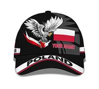 Trucker Hat Poland National Flag Polish White Eagle Animal Nation Solid Hats Unisex Sport Hat Vintage Sun Visor Hat for Youth, Men, Women