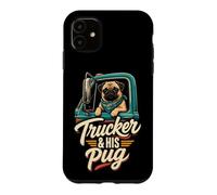 Trucker & His Pug Dad Case for iPhone 11
