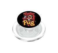Trucker & His Pug Dad PopSockets PopGrip for MagSafe