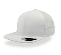 Trucker snapback cap Atlantis Headwear Mesh-S Blanc 58 cm