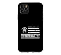 Trucker Truck Driver Long Haul US American Flag Patriotic Case for iPhone 11 Pro Max