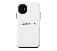 Trucker Typography with a Heart Case for iPhone 11