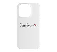 Trucker Typography with a Heart Case for iPhone 14 Pro