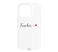 Trucker Typography with a Heart Case for iPhone 15 Pro
