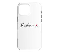 Trucker Typography with a Heart Case for iPhone 16 Pro Max