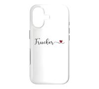 Trucker Typography with a Heart Case for iPhone 17