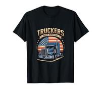 Truckers Move America Bold Patriotic Design T-Shirt