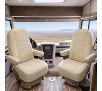 Truckiipa RV Seat Covers 2-Pack for Class A Camper Van Captain Chairs