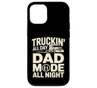 Truckin' All Day Dad Mode All Night Trucker Dad Case for iPhone 12/12 Pro