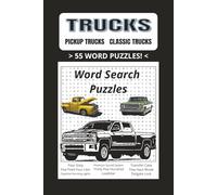 Trucks: A truck themed word search puzzle book for all ages! | 6 x 9 | 110 pages | 55 word puzzles... Great gift for truck enthusiasts!
