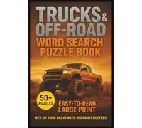 Trucks And Off Road Word Search Puzzle Book for Adults, Teens & Seniors: Large Print Easy to Read Brain Game Cross Words | Hunting Words About ... for Gearheads Lovers, Christmas & Birthday