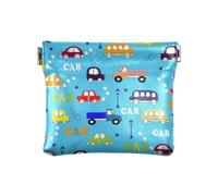 Trucks Buses Cars Small Leather Coin Purse Fancy Travel Accessories for Women, Trucks Buses Cars, 4.33"(L) x 3.74"(W) x 0.39"(H), Classic