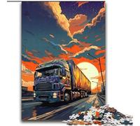 Trucks on The Road Jigsaws 2000 Pieces for Teenagers, Challenging Game Gifts for Is Ideal As A Gift for The Whole Family (70x100cm)