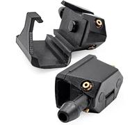 Trucks-Vans 4-way Windscreen Washer Nozzles for 8-9mm Wiper Arm compatible with Ford Transit, Mercedes Sprinter, VW Crafter Fiat Ducato, Volvo FH, DAF Scania Iveco - Sceen wash spray jets by Click&Fit