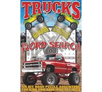 Trucks Word Search: Easy To Read Print With 50+ Puzzles About Trucks, Transportation, Big Rigs, And More | 6x9 inch, 110 pages | Gift For Holidays, Vacations, and Spare Time
