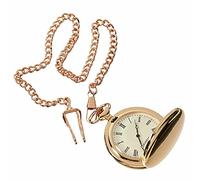 TruClothing Classic Antique Coin Pocket Watch 1920's Peaky Vintage with Chain and Casing