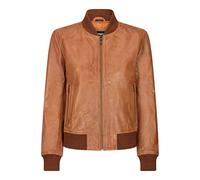TruClothing.com Womens Genuine Leather Bomber Jacket Real Leather Casual Varsity Vintage Casual