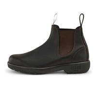 TruClothing Endura 303 Unisex Brown Leather Chelsea Ankle Boots - Claret 8.5