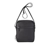 TruClothing Genuine Leather Shoulder Messenger Bag Multi-Compartment Crossbody Satchel - Black 38 x 30 x 8 cm