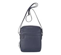 TruClothing Genuine Leather Shoulder Messenger Bag Multi-Compartment Crossbody Satchel - Navy 38 x 30 x 8 cm