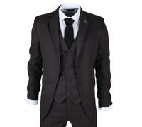 TruClothing IM06 - Men's 3 Piece Charcoal Grey Classic Suit - 48" Jacket 42" Trousers