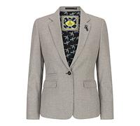 TruClothing Ladies Tweed Beige Blazer Wool Classic Hunting Jacket Vintage 1920s Retro - Beige 14