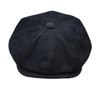 8 Panel Razor Baker Boy Corduroy Hat TruClothing Black S/M