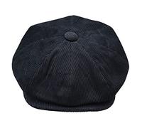 8 Panel Razor Baker Boy Corduroy Hat TruClothing Black L/XL
