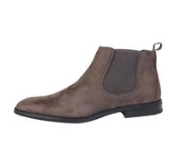 TruClothing Men's Boots Slip On Suede Leather Lined Chelsea Ankle Shoes - Grey 11 UK