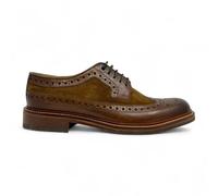 TruClothing Men's Brown Suede Leather Brogues Oxford Formal Shoes - Brown 9