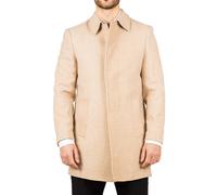 TruClothing Men's Classic Collar Wool Blend Overcoat Classic Trench Coat Winter Jacket in Beige | Size: 2XL TruClothing Beige 2XL