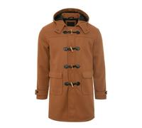 TruClothing Men's Classic Toggle Fastener Hooded Duffle Coat - Camel - 2XL
