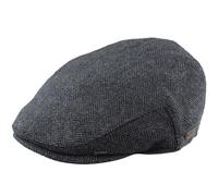 Flat Cap Wool Herringbone Tweed Vintage Classic 1920s Peaky Blinders TruClothing Charcoal M