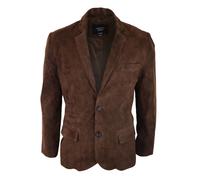 TruClothing Men's Genuine Suede Blazer Style Jacket Leather in Brown | Size: Medium TruClothing Brown M