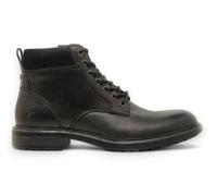 TruClothing Men's Lace Up Side Zip Leather Chelsea Ankle Boots in Black | Size: 8 TruClothing Black 8