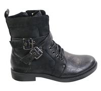 TruClothing Men's Leather Ankle Boots With Buckle in Black | Size: 8 TruClothing Black 8