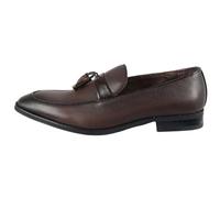 TruClothing Men's Loafers Shoes Leather Lined Slip On Tassel Formal Shoe - Brown 8 UK
