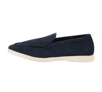 TruClothing Men's Loafers Suede Slip On Boat Shoes Casual Classic Comfort Fit - Navy 8 UK